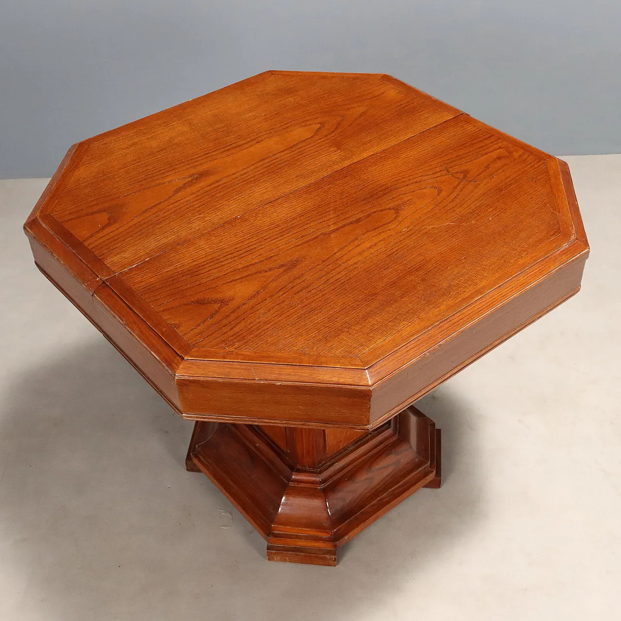 Tavolo allungabile in rovere, primo '900 3