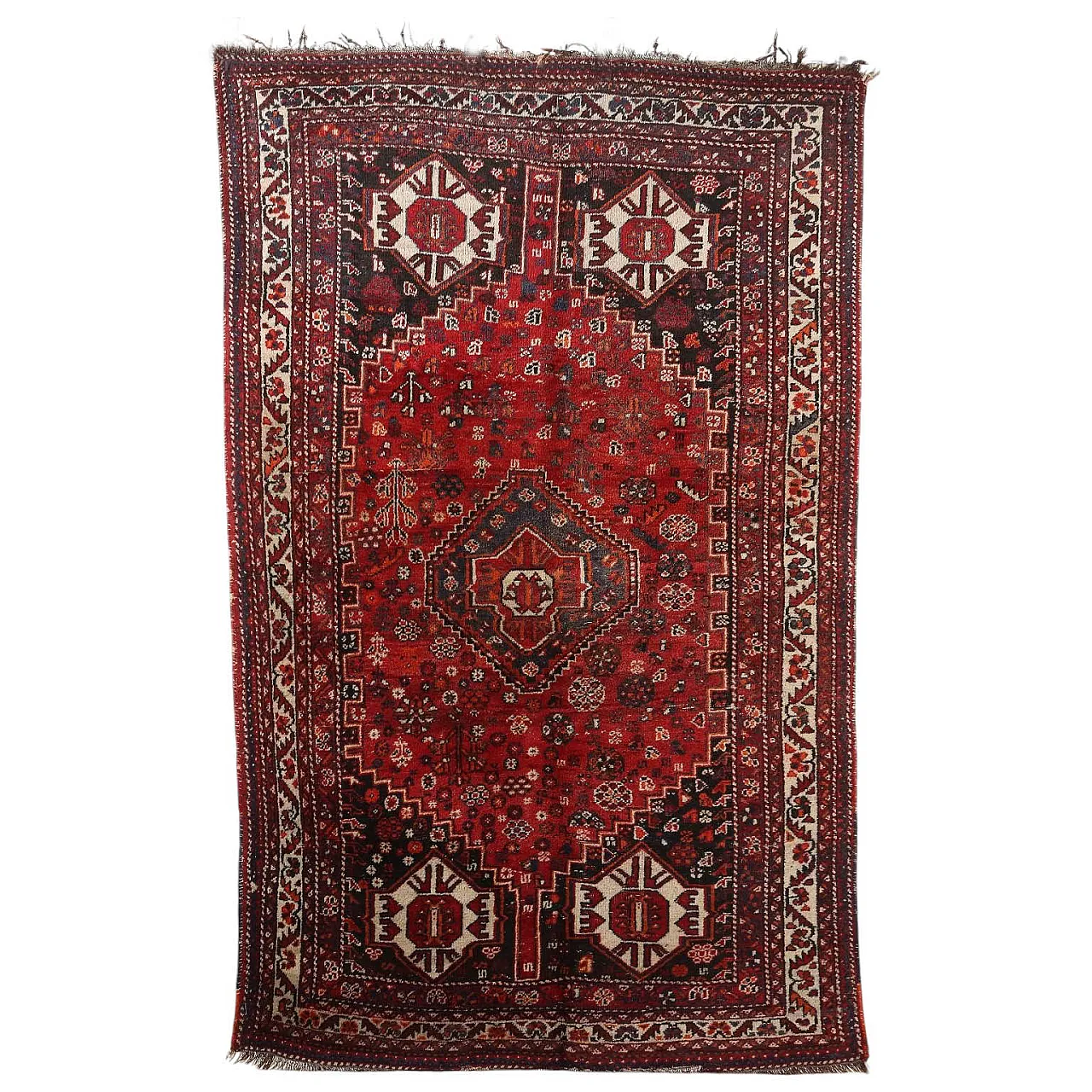 Tappeto Shiraz in lana, fine '900 1