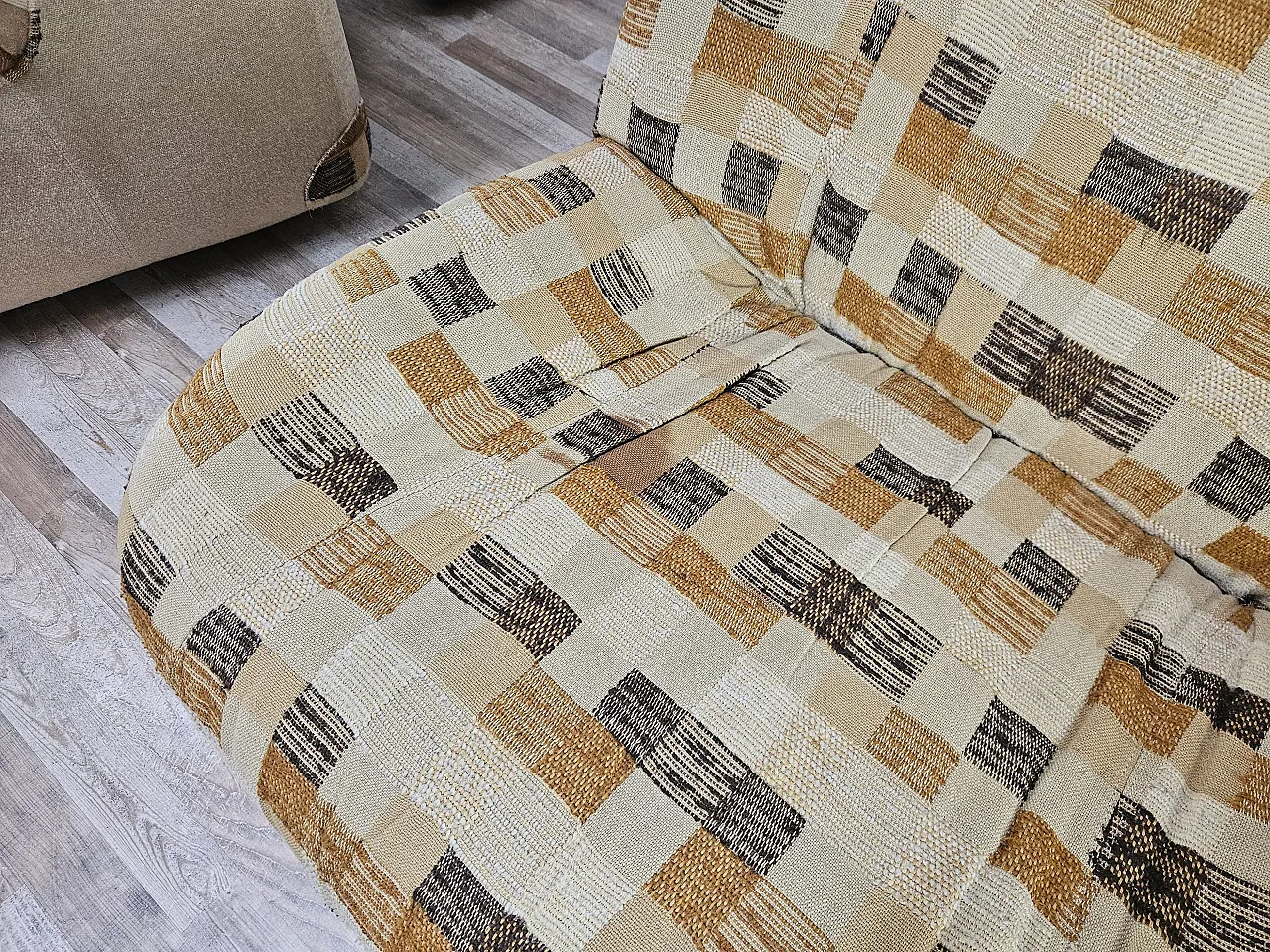 Poltrone modulari in stoffa, anni '70 10