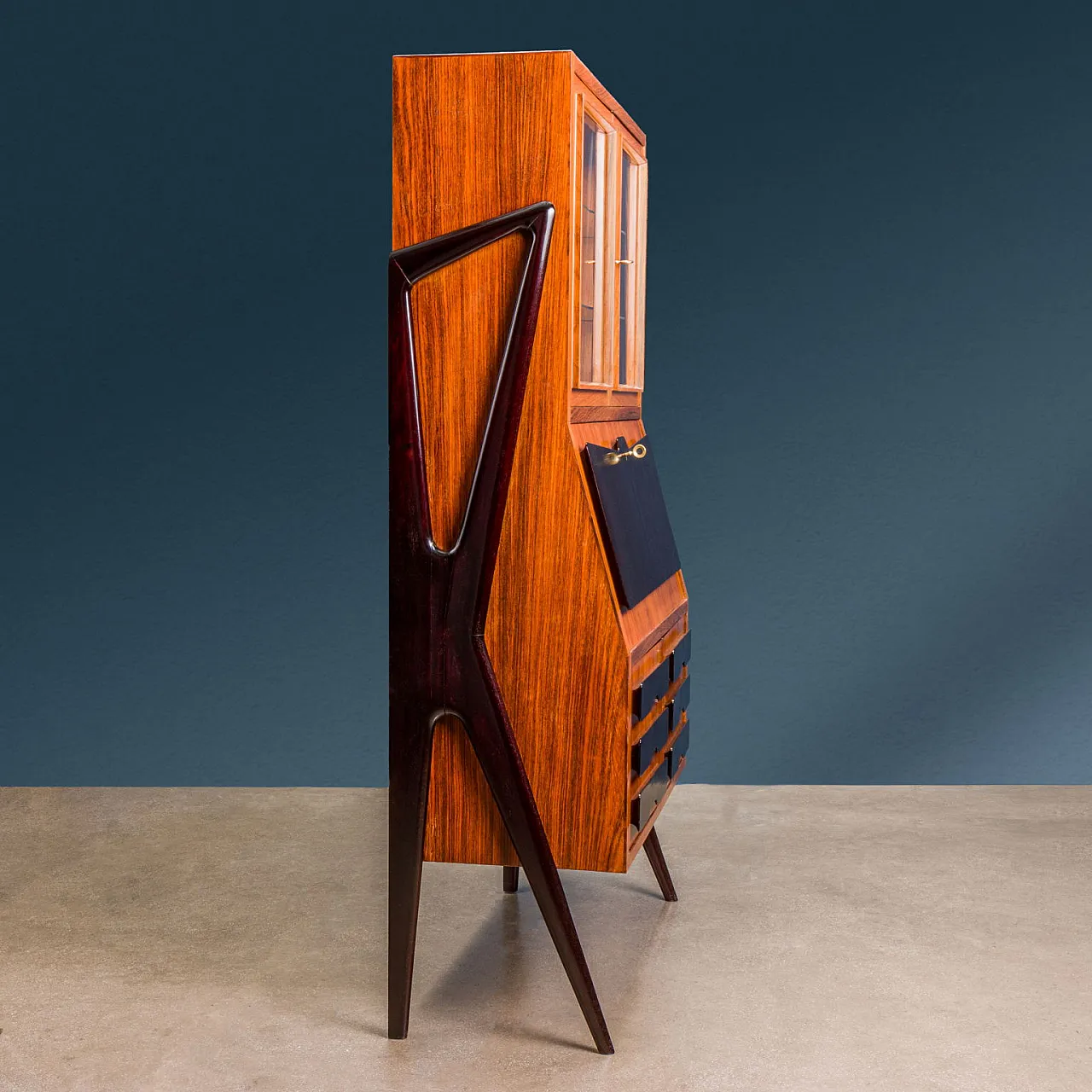 Trumeau con ribalta di Ico Parisi per Fratelli Rizzi, anni '40 8