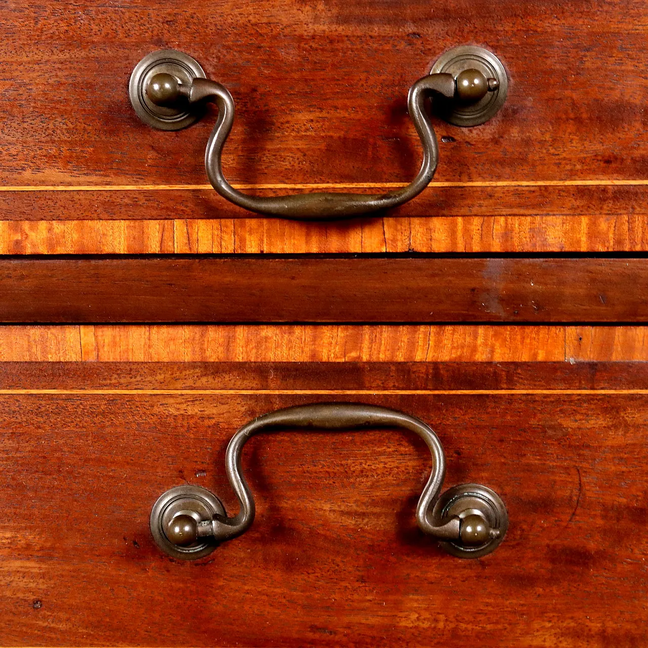 Ribalta vittoriana con decorazioni in rovere e mogano, '800 3