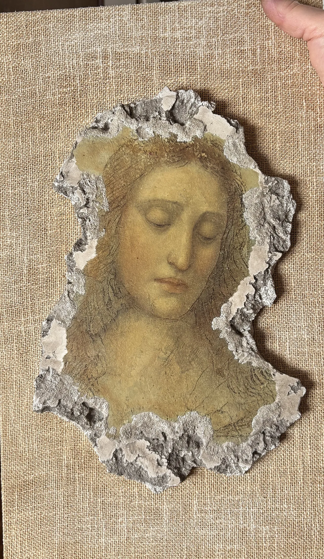 Print on stone Jesus Christ, 70s 1