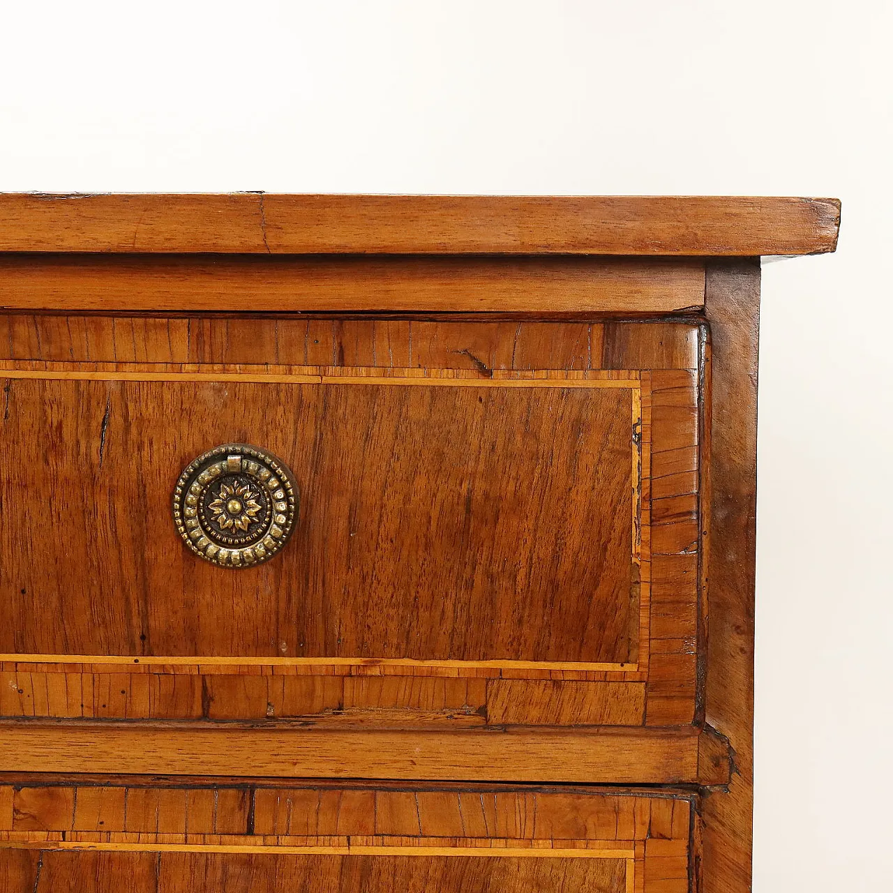 Comò Neoclassico in legno intarsiato, fine '700 4