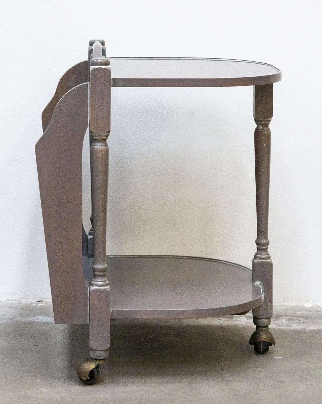 Wooden Trolley with Magazine Rack, 90s 7