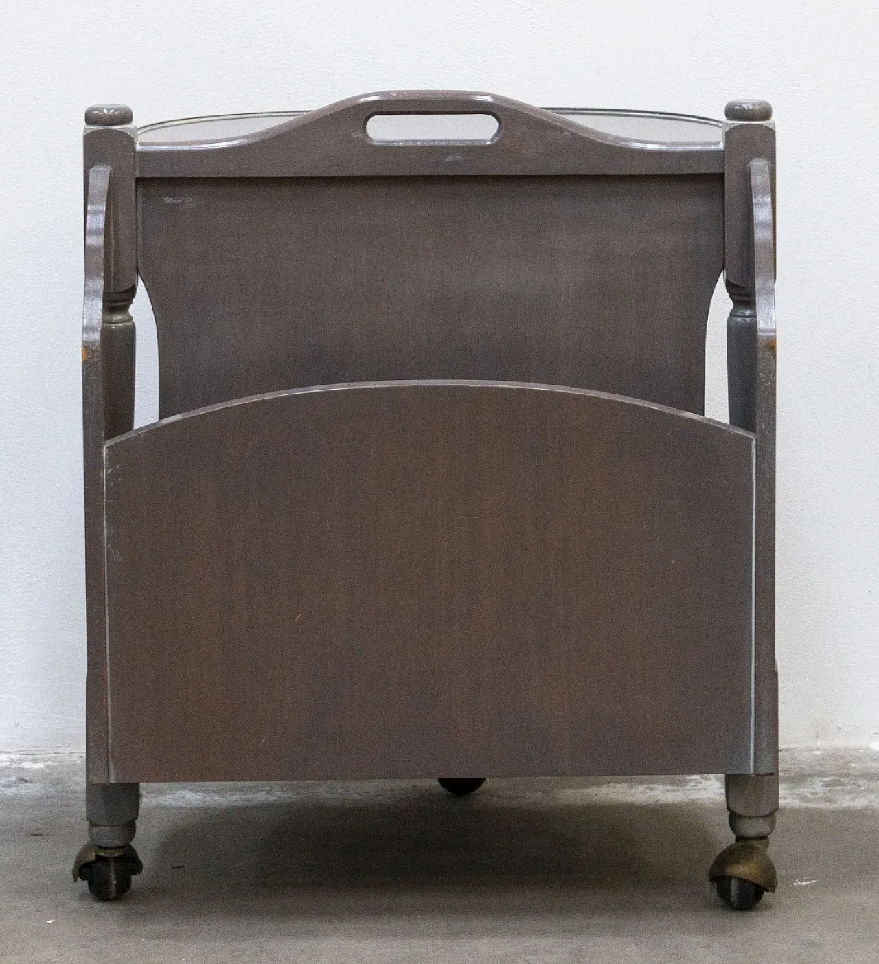 Wooden Trolley with Magazine Rack, 90s 8