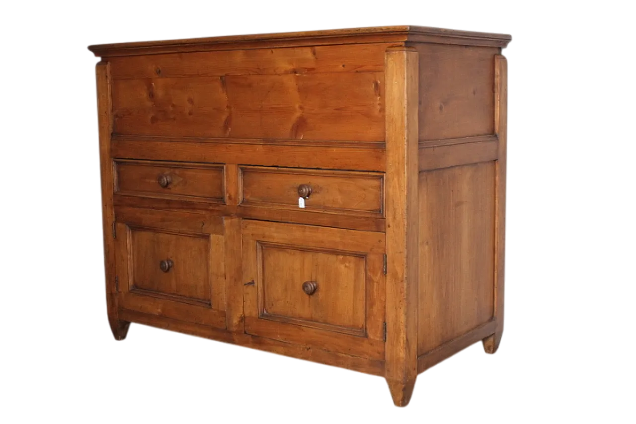 Sienese wood bread cupboard restored pantry,  19th century 9