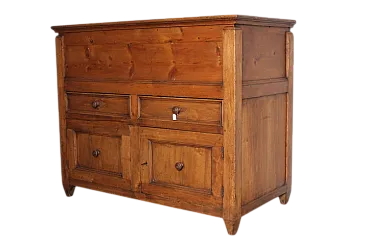 Sienese wood bread cupboard restored pantry,  19th century