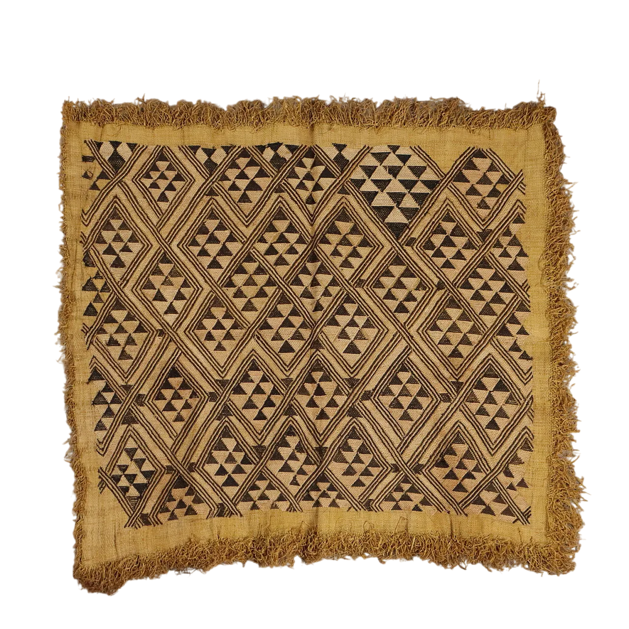 Tessuto shoowa in rafia reale, '900 9