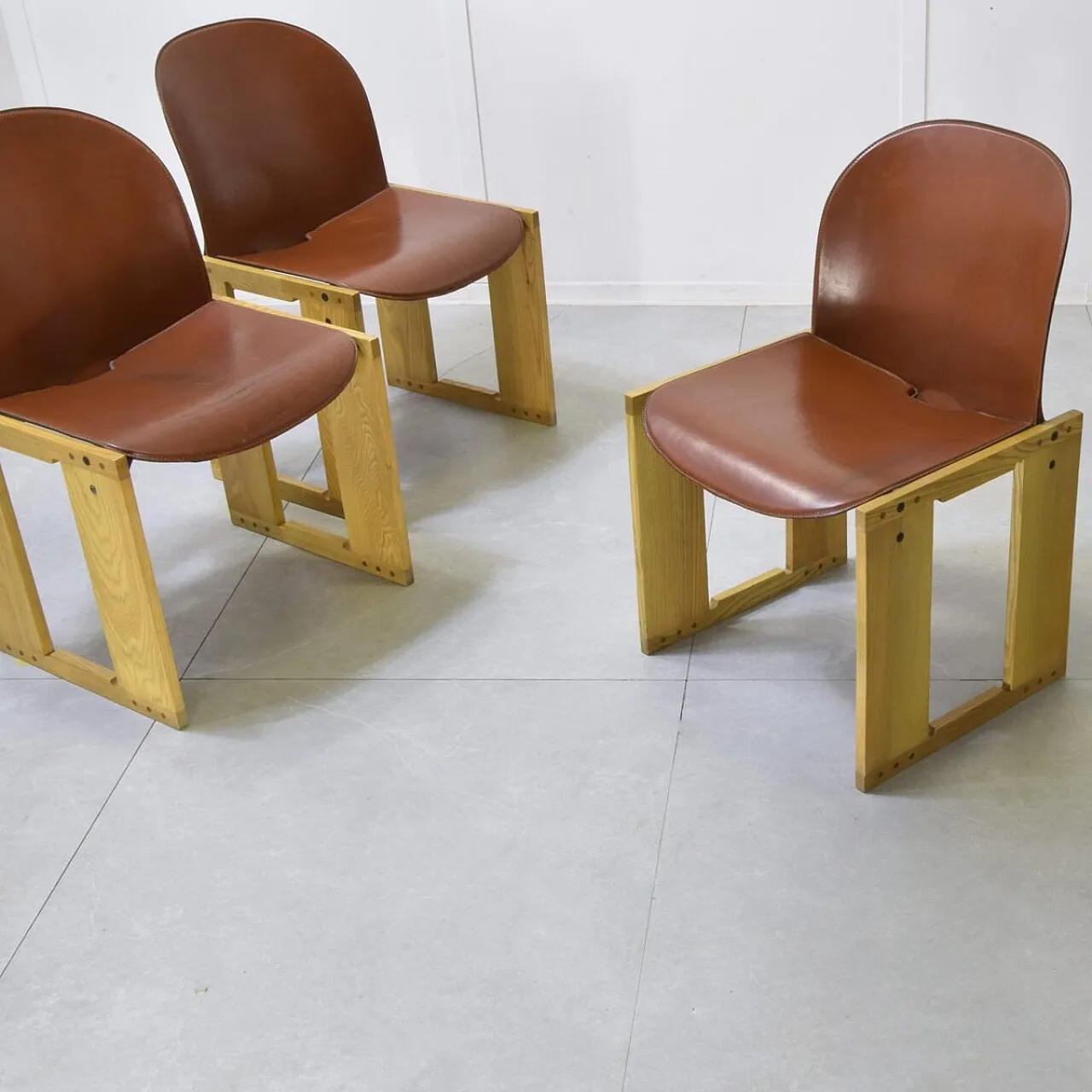 4 Dialogo Chairs by Afra & Tobia Scarpa for B&B/C&B Italia, 1970s 8