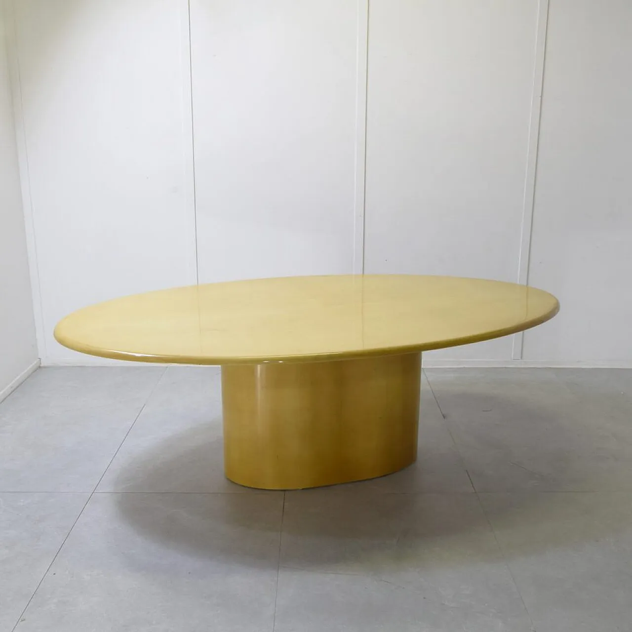 Table in laquered parchment from Aldo Tura, 1970s 1
