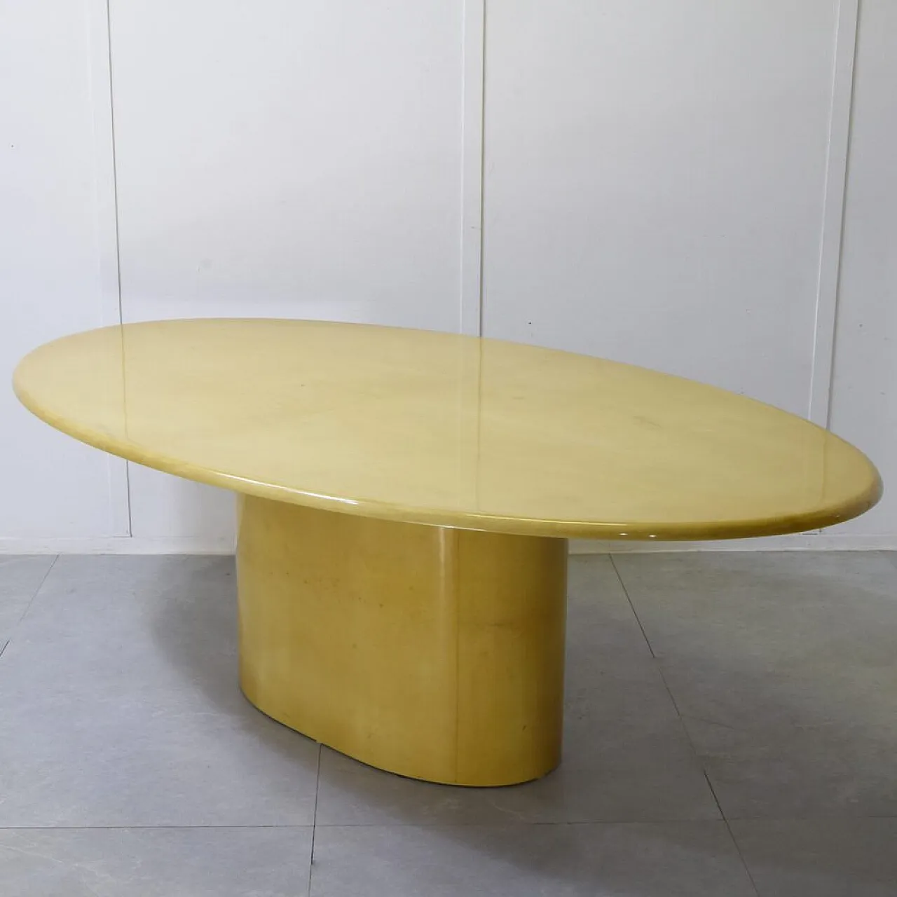 Table in laquered parchment from Aldo Tura, 1970s 2