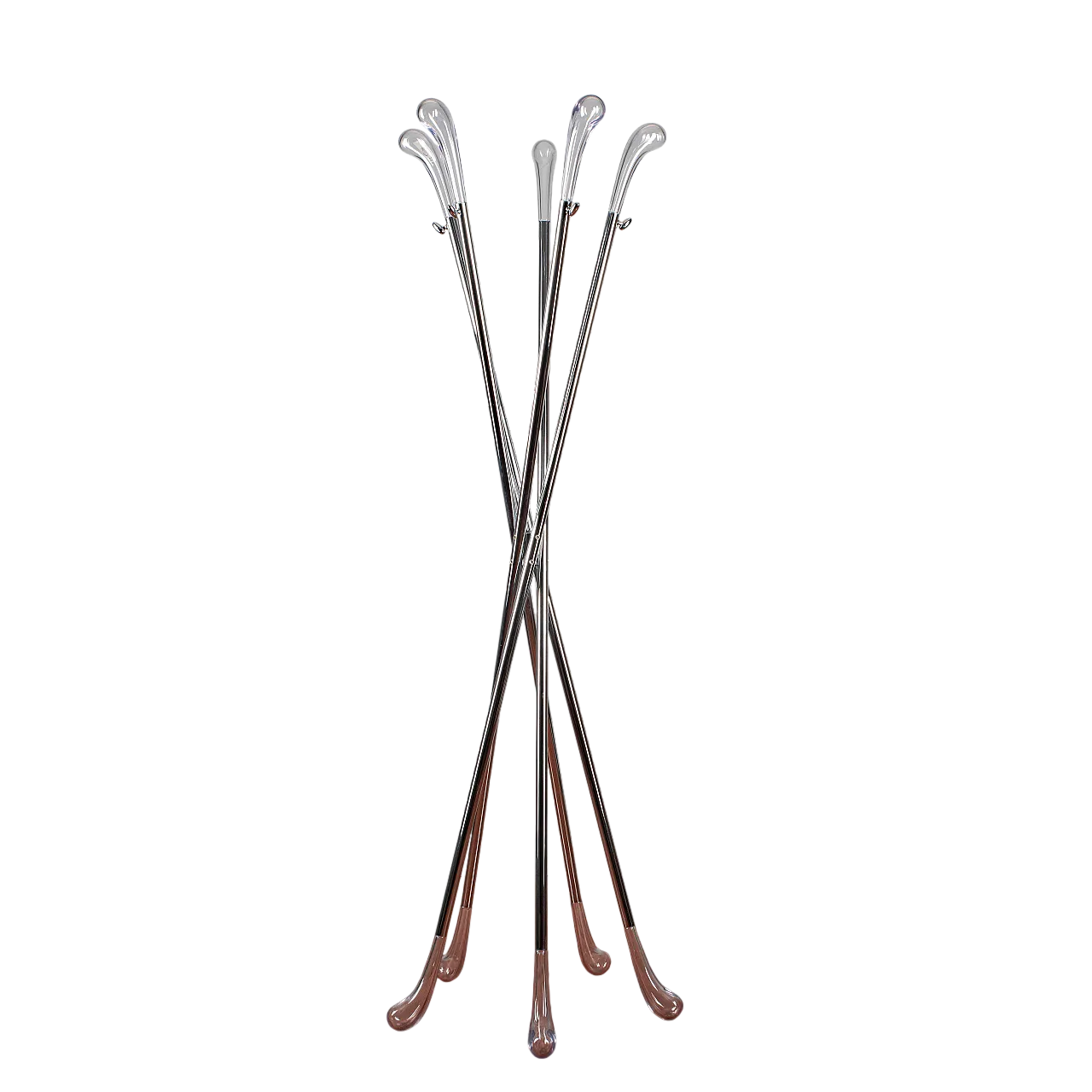 Chrome metal coat rack, 20th century 9