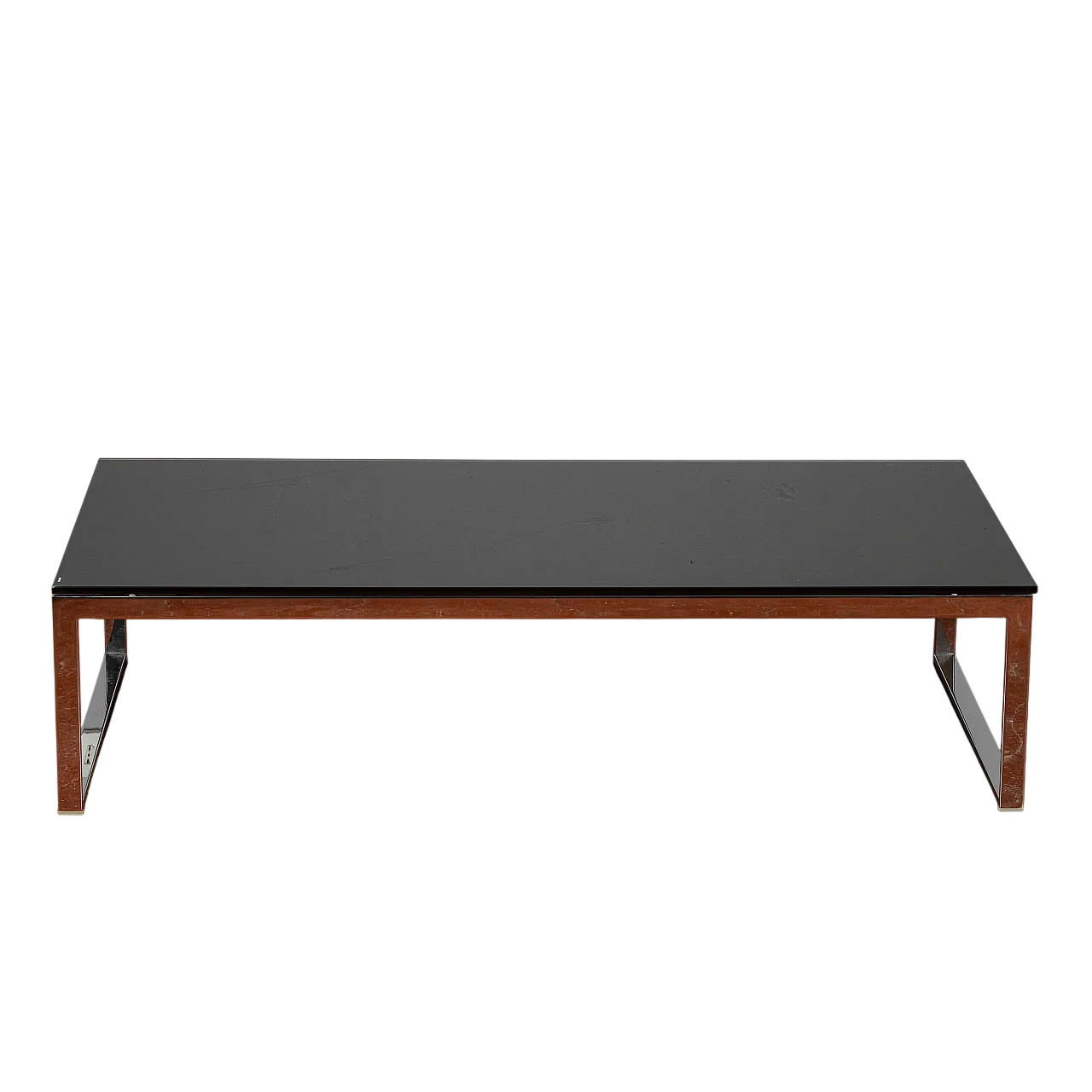 Tavolino da salotto acciaio e vetro, anni 2000 9