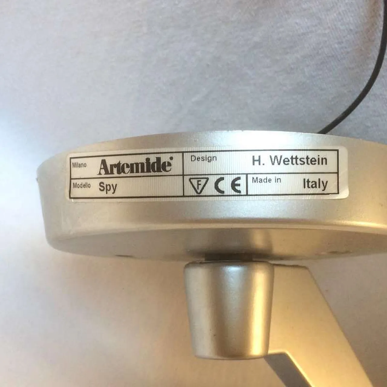 Faretto Spy di Hannes Wettstein per ARTEMIDE, anni '80 2