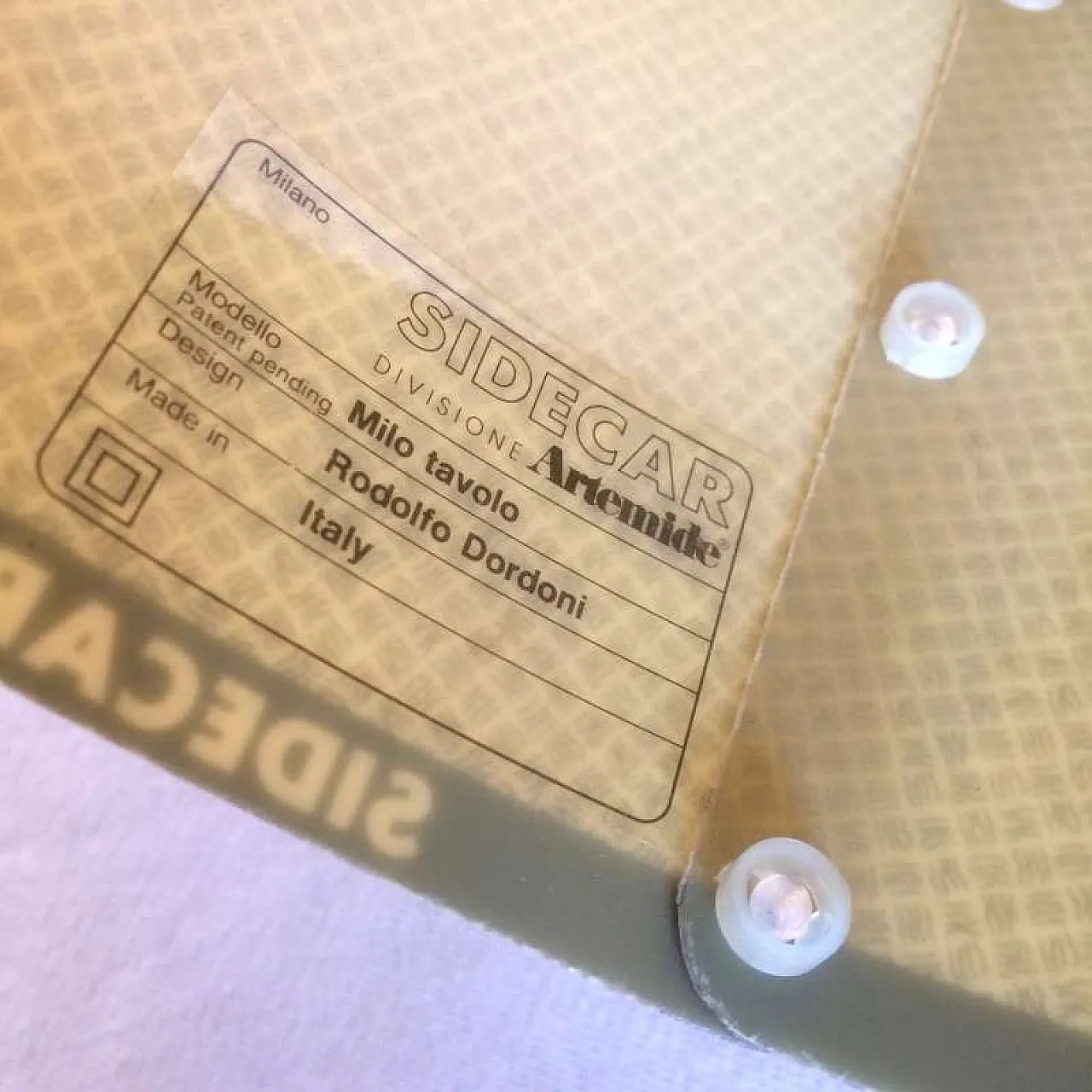 Lampada Milo di Rodolfo Dordoni per SIDECAR div. ARTEMIDE, anni '90 7