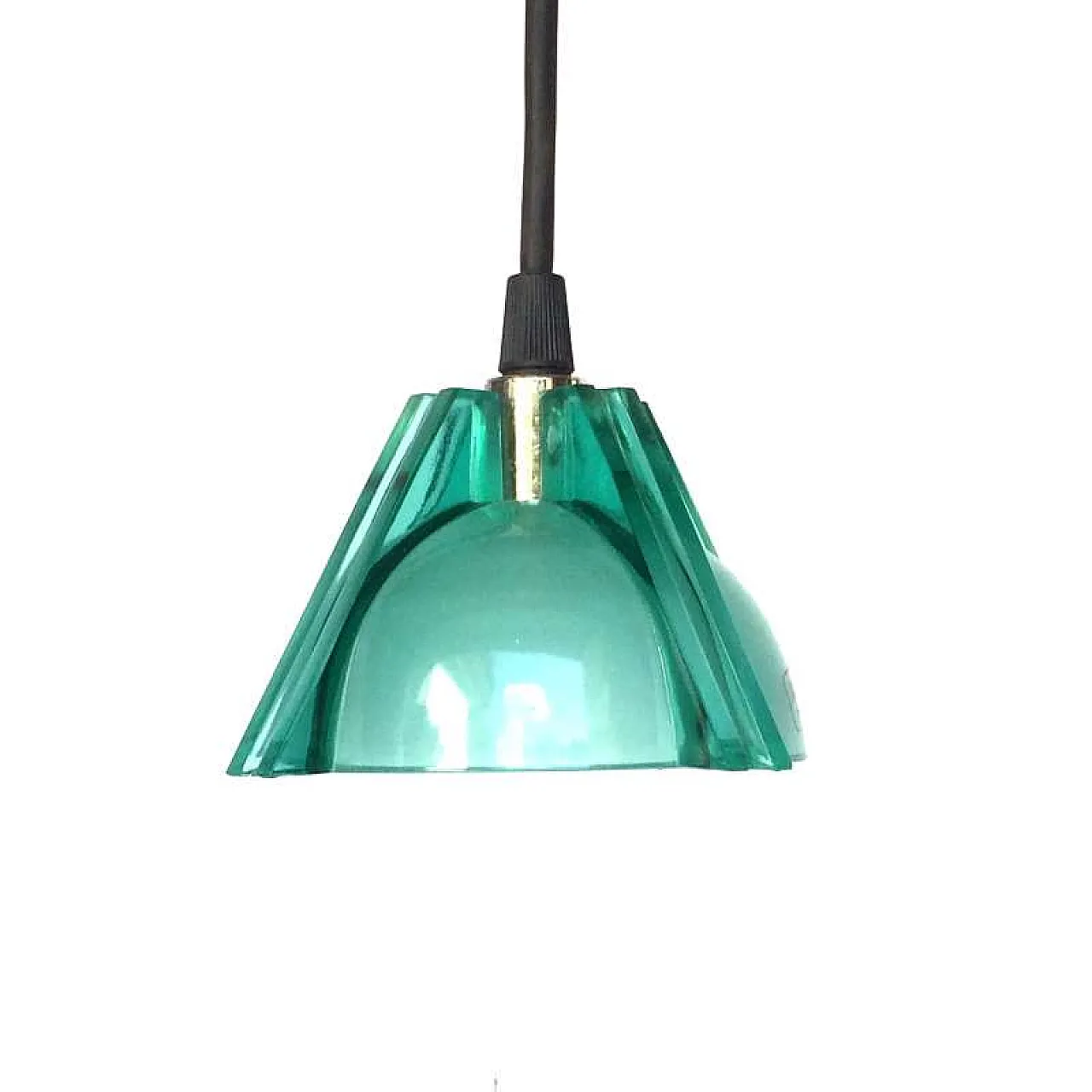 Lampada a sospensione in vetro di Murano di AV MAZZEGA, anni '80 1