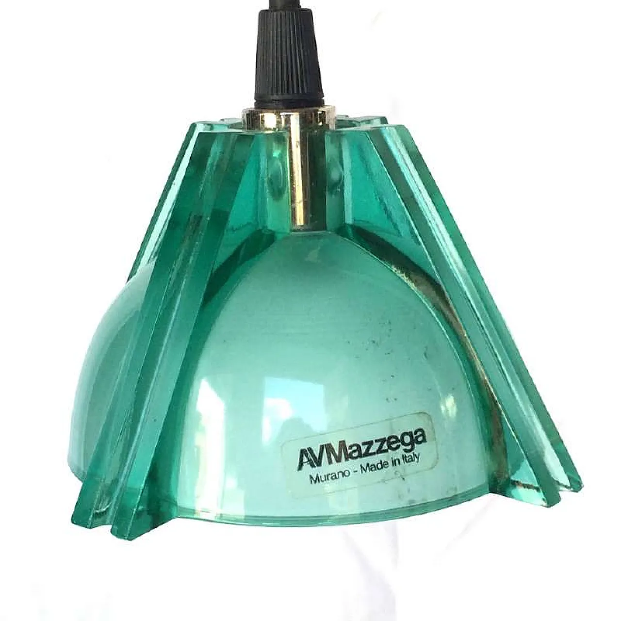 Lampada a sospensione in vetro di Murano di AV MAZZEGA, anni '80 2