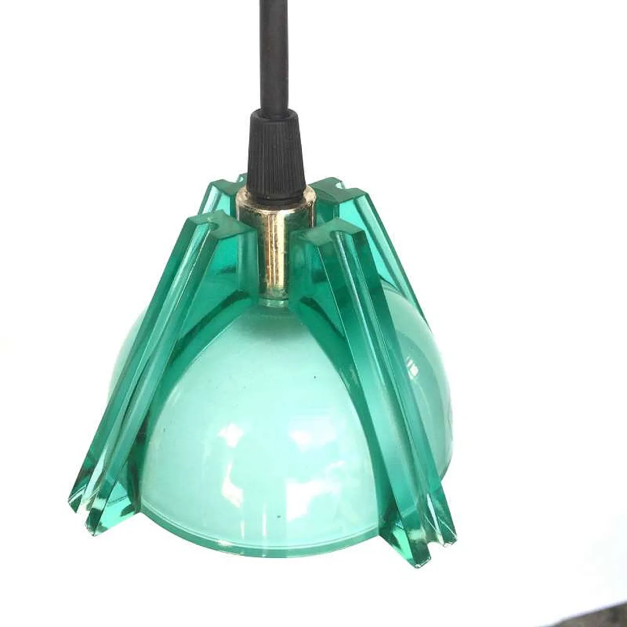 Lampada a sospensione in vetro di Murano di AV MAZZEGA, anni '80 4