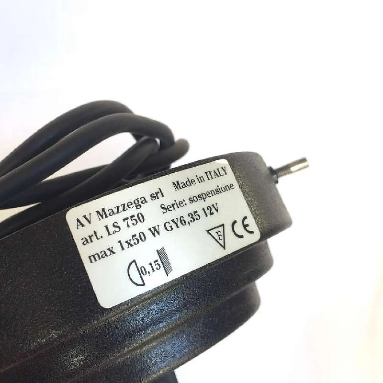 Lampada a sospensione in vetro di Murano di AV MAZZEGA, anni '80 5