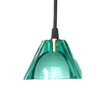 Lampada a sospensione in vetro di Murano di AV MAZZEGA, anni '80
