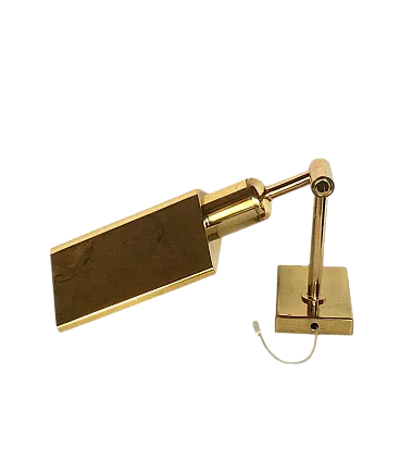 Lampada da parete EGOLUCE in ottone, anni '80