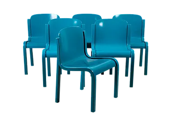 6 Sedie Mito di Carlo Bartoli per Tisettanta, anni '60