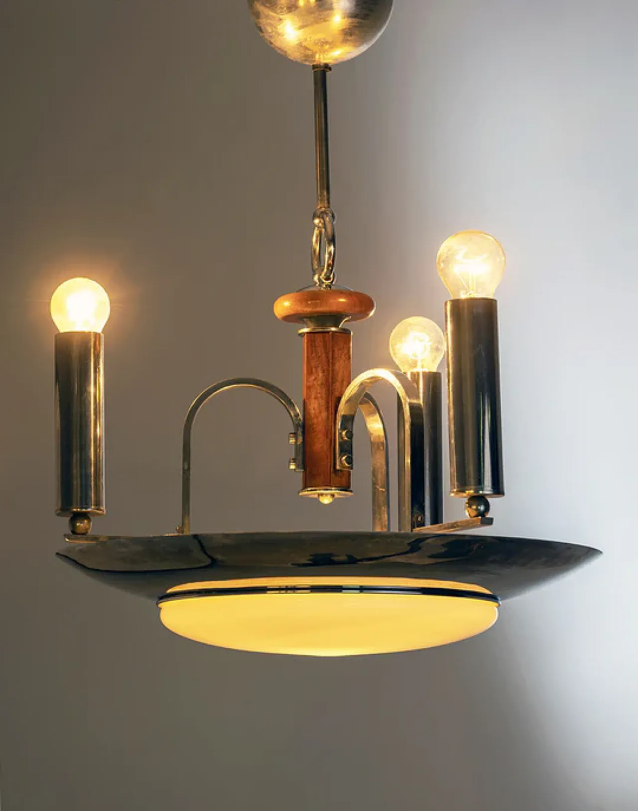 Lampadario in metallo, inizio '900 2