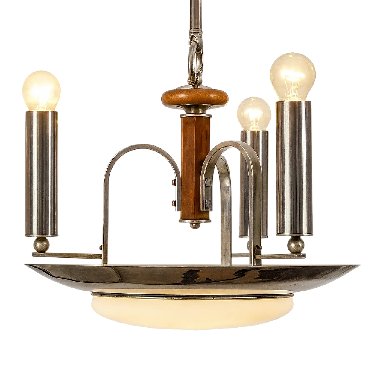 Lampadario in metallo, inizio '900 6