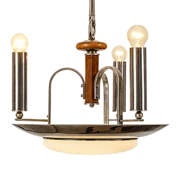 Lampadario in metallo, inizio '900