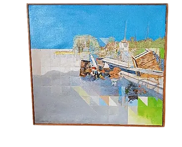 Abstract painting by Maurizio Bini, 1970s