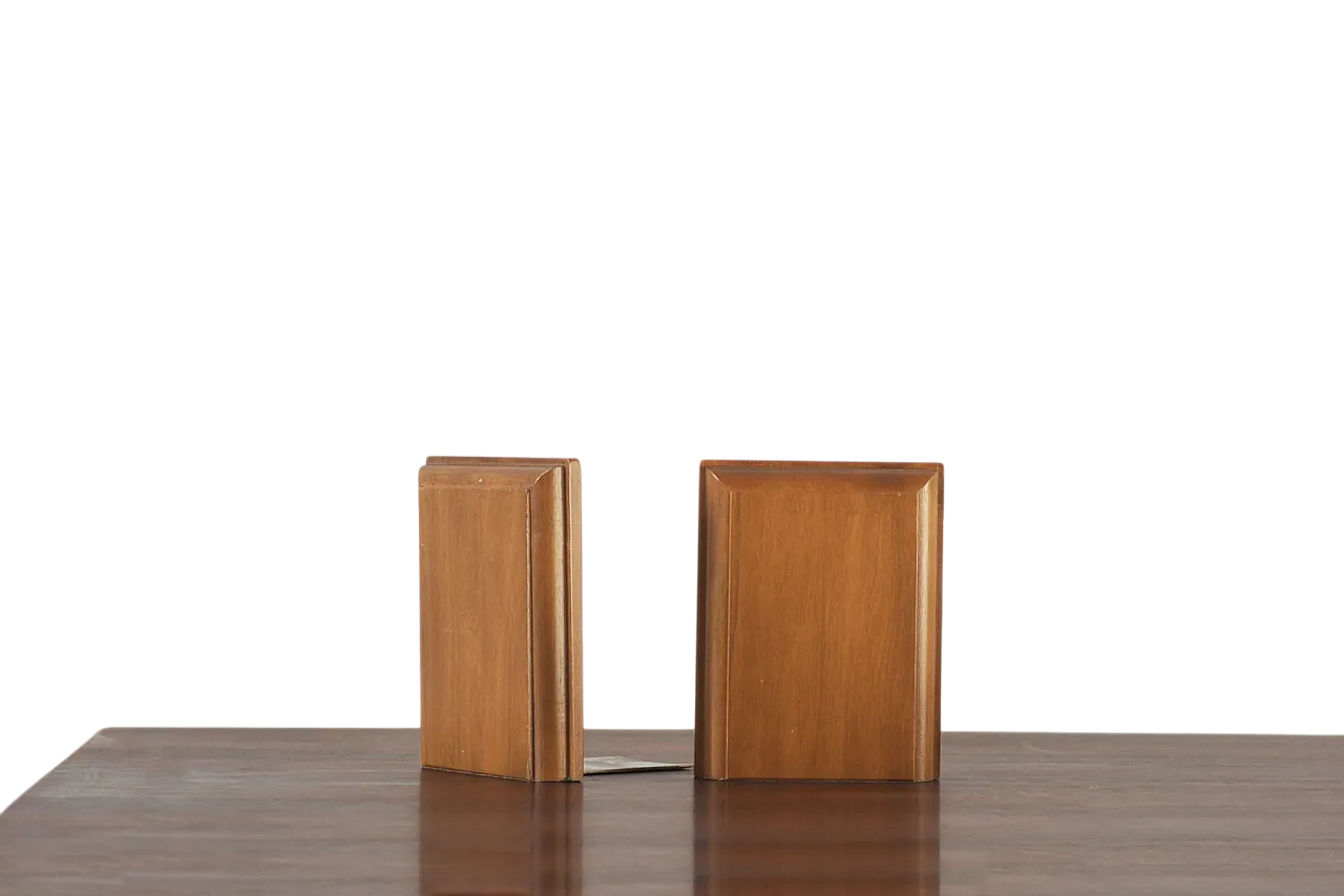 Pair of Mid-Century Modern wooden bookends, 1960s 4