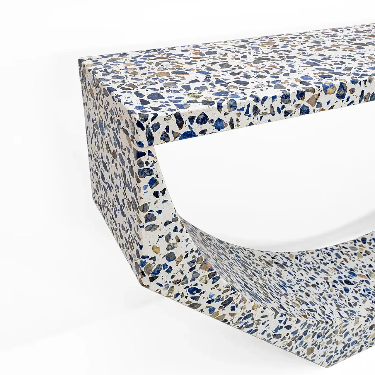 Terrazzled Marble Arcade Console by Domus Studio A, 2000s 5
