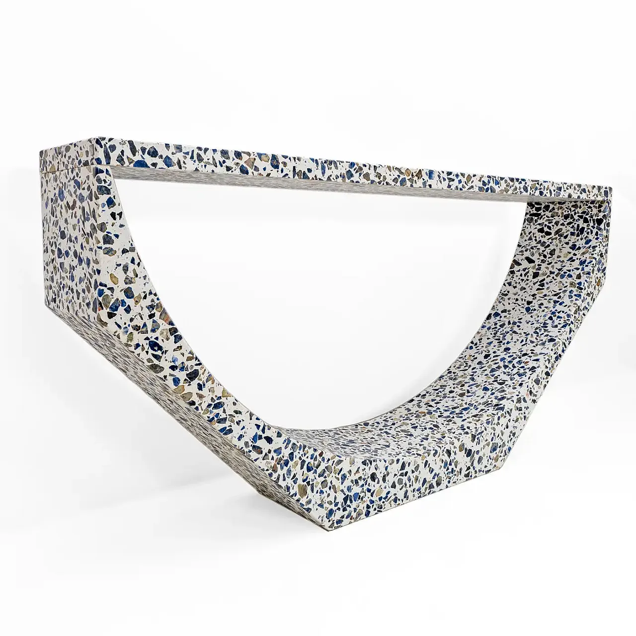 Terrazzled Marble Arcade Console by Domus Studio A, 2000s 6