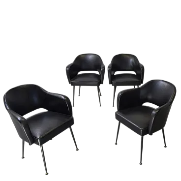 4 Lounge chairs in the style of Eero Saarinenin, 1960s
