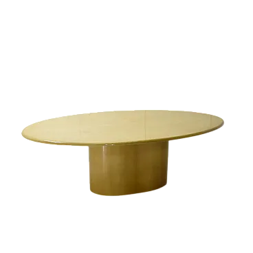 Table in laquered parchment from Aldo Tura, 1970s