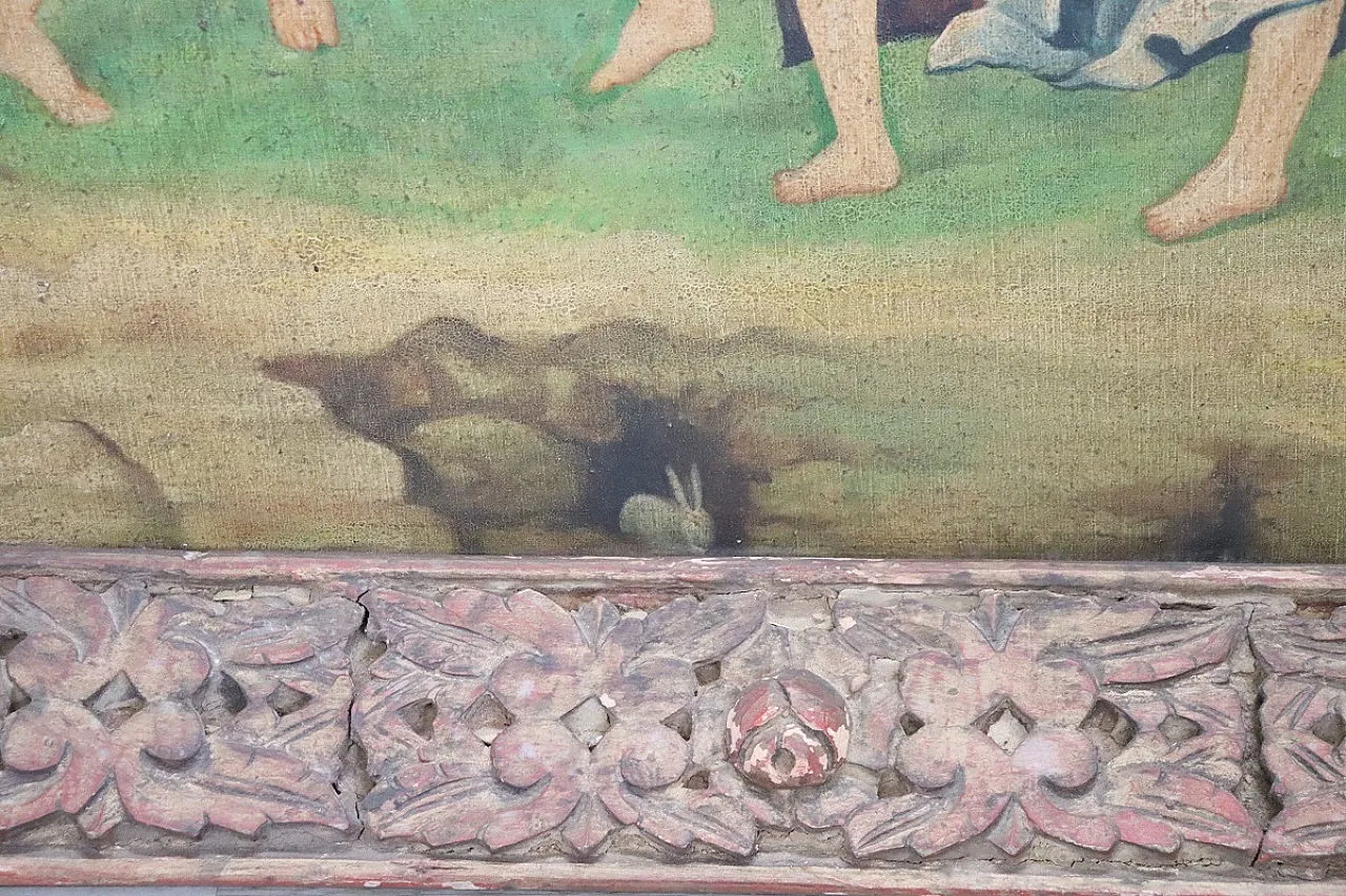 Large oil painting on canvas, mythological scene, 1900s 11