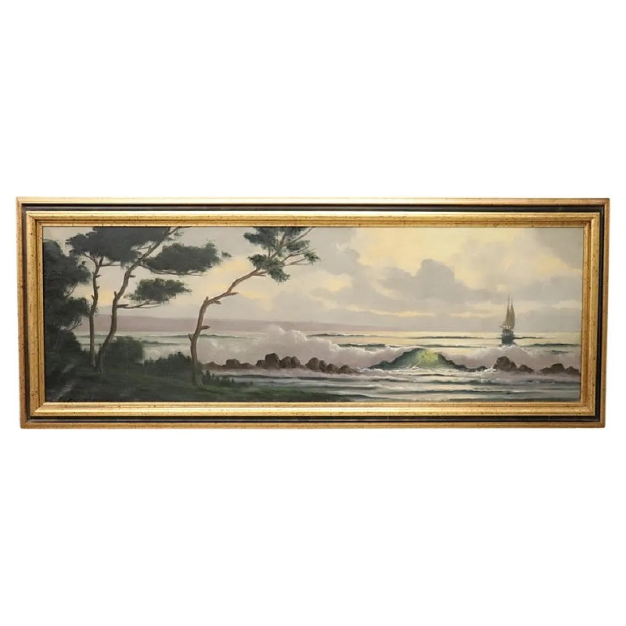 Oil painting on canvas signed L. Boulnois, first half of the 20th century 1
