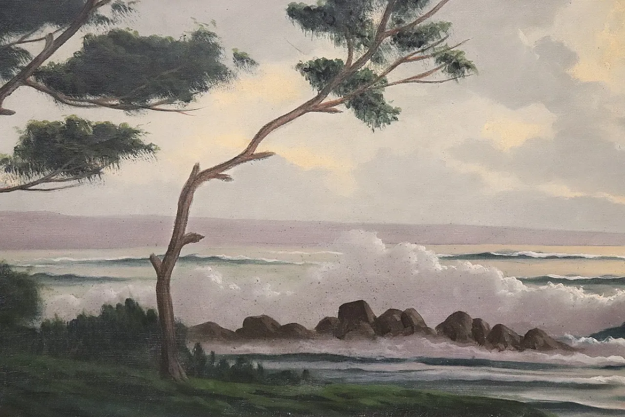 Oil painting on canvas signed L. Boulnois, first half of the 20th century 4