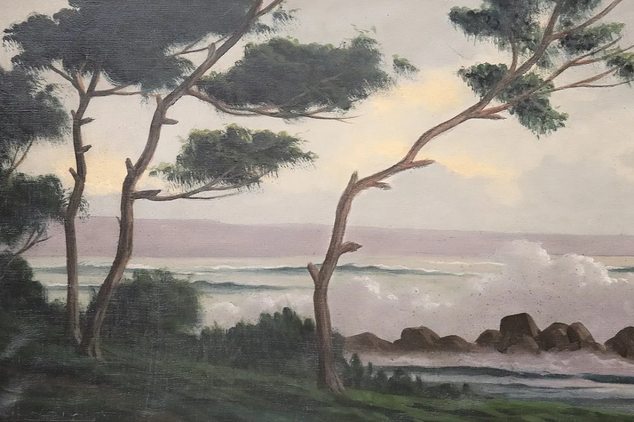 Oil painting on canvas signed L. Boulnois, first half of the 20th century 5