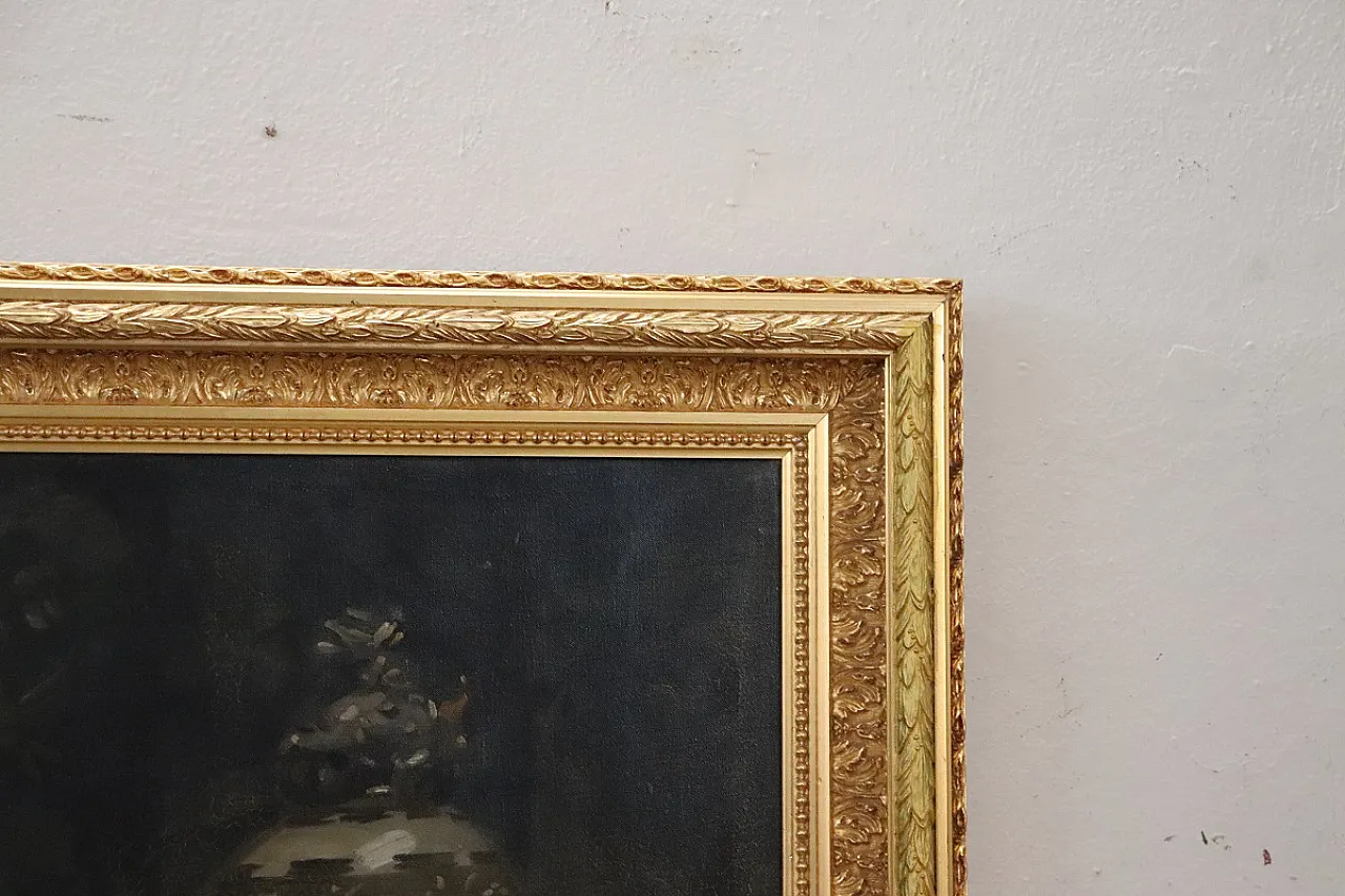 Dipinto olio su tela, Ritratto di signora, firmato e datato 1913 17