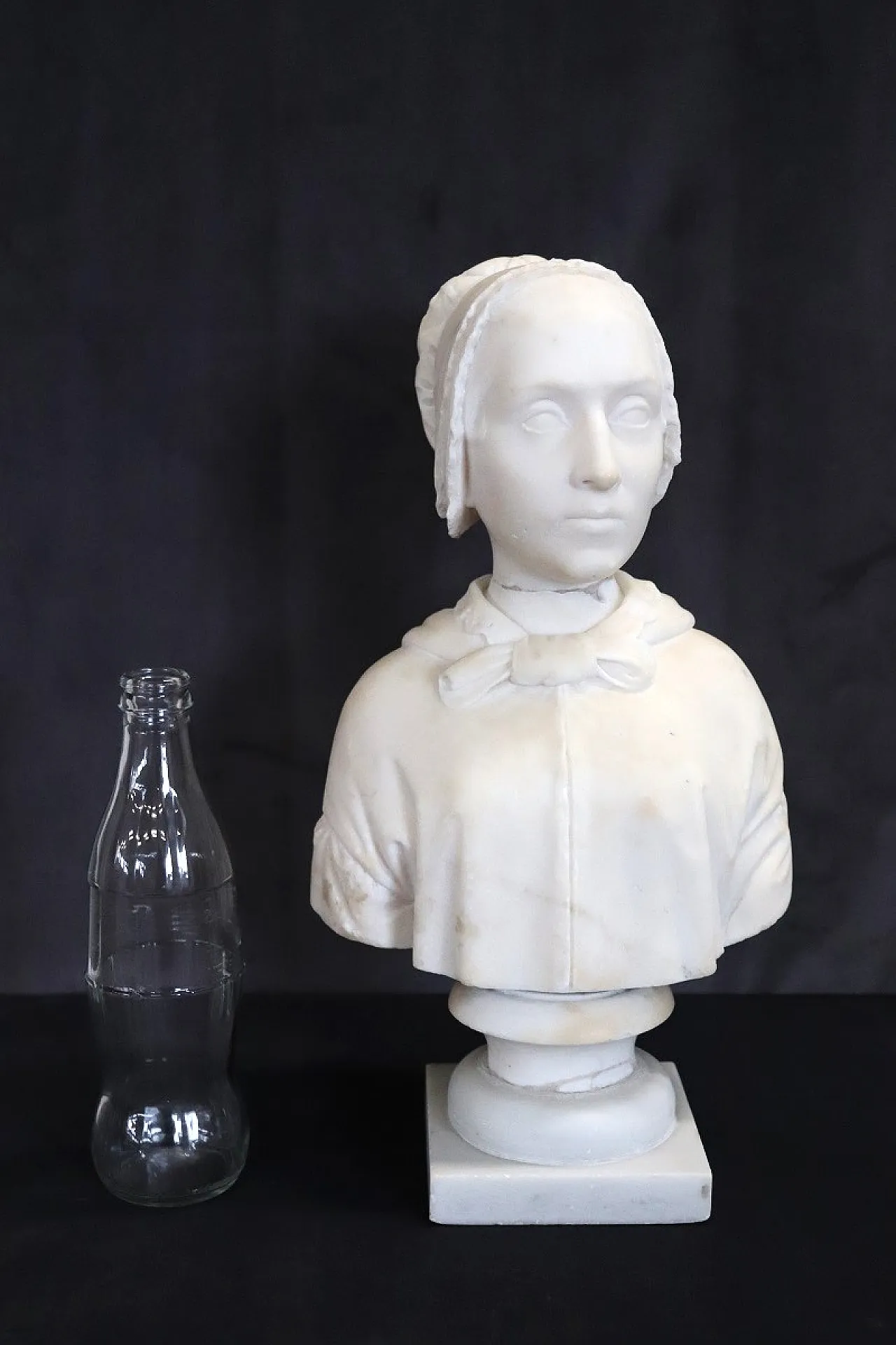 Busto di donna, scultura in marmo bianco, '800 16
