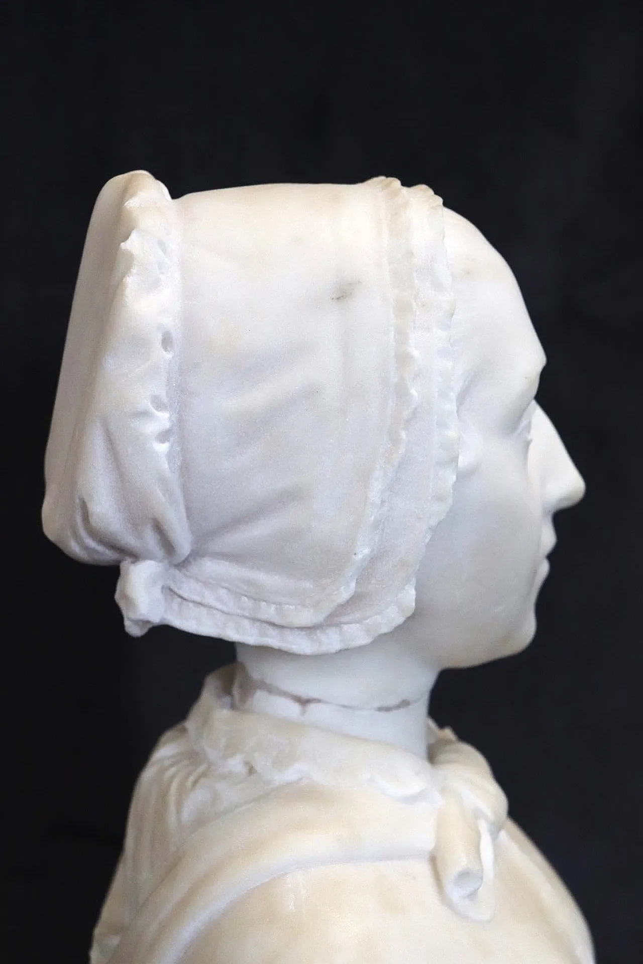 Busto di donna, scultura in marmo bianco, '800 21