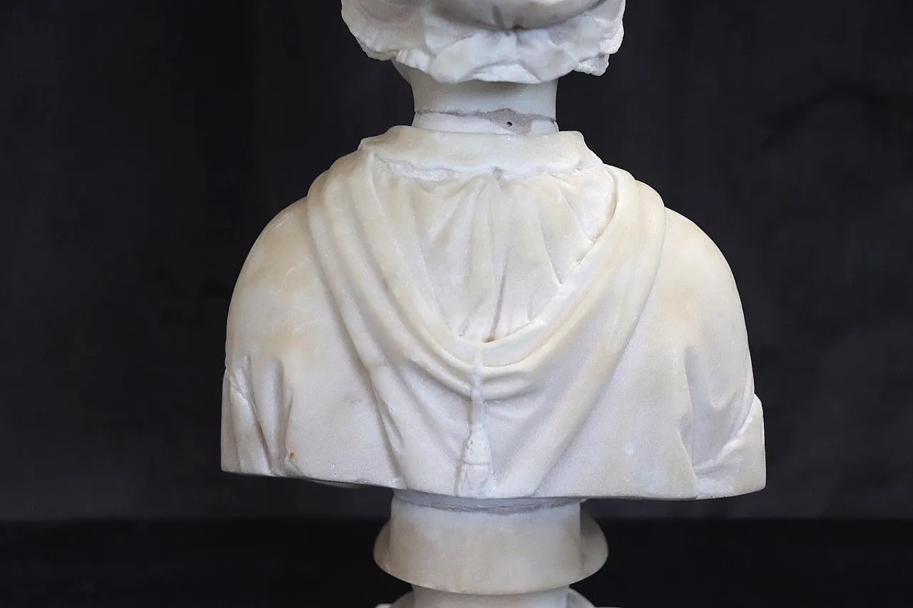 Busto di donna, scultura in marmo bianco, '800 23
