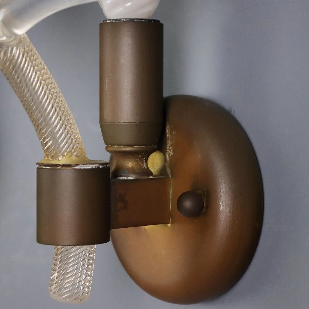 Coppia di lampade da parete in vetro di Murano, '900 8