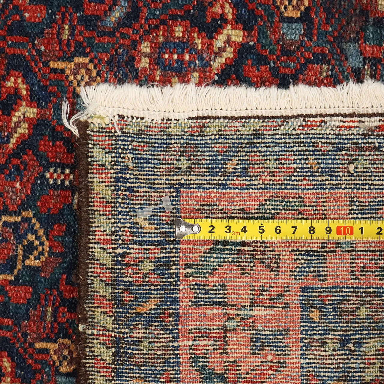 Tappeto Malayer in cotone e lana, nodo grosso, realizzato a mano, '900 7