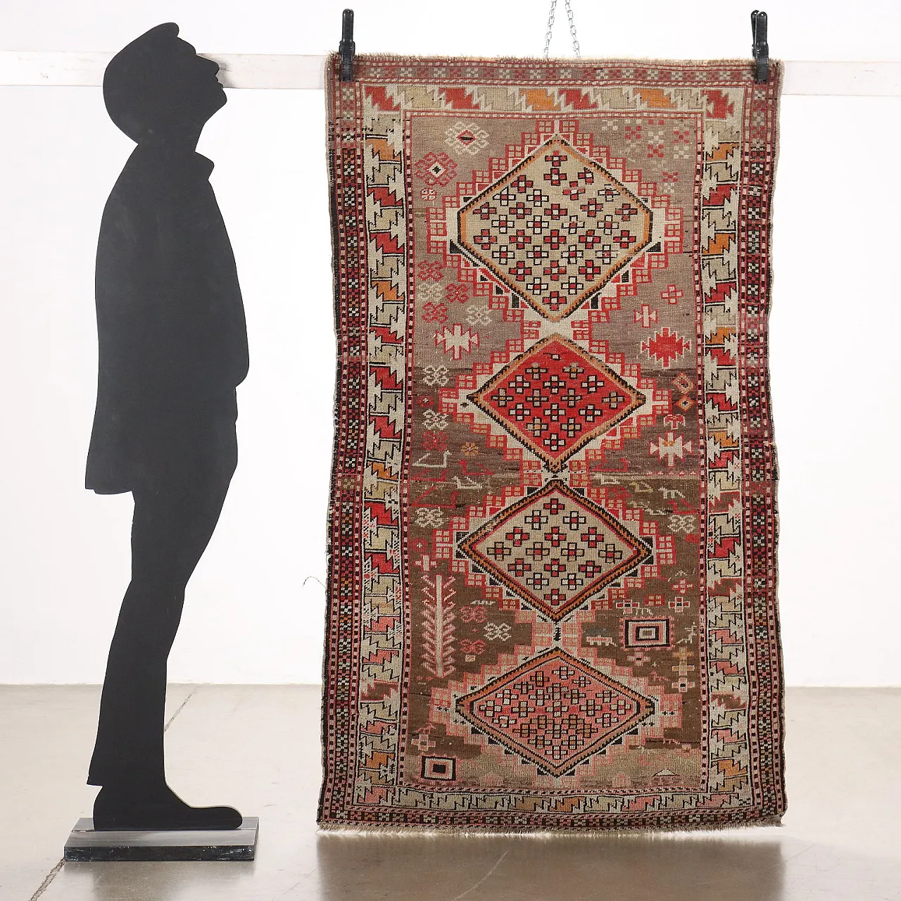 Shirvan wool rug with coarse knot, late 20th century 2