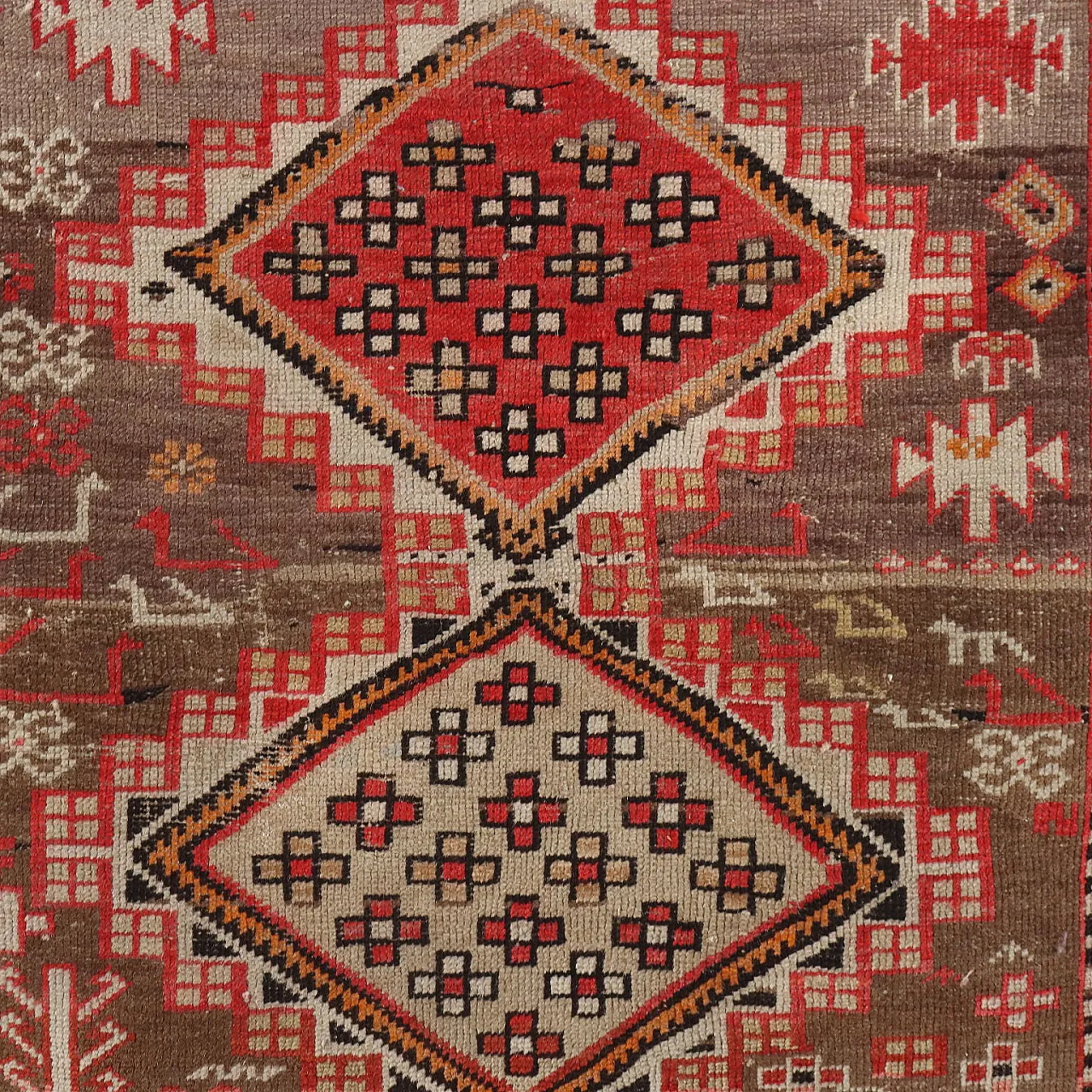 Shirvan wool rug with coarse knot, late 20th century 3