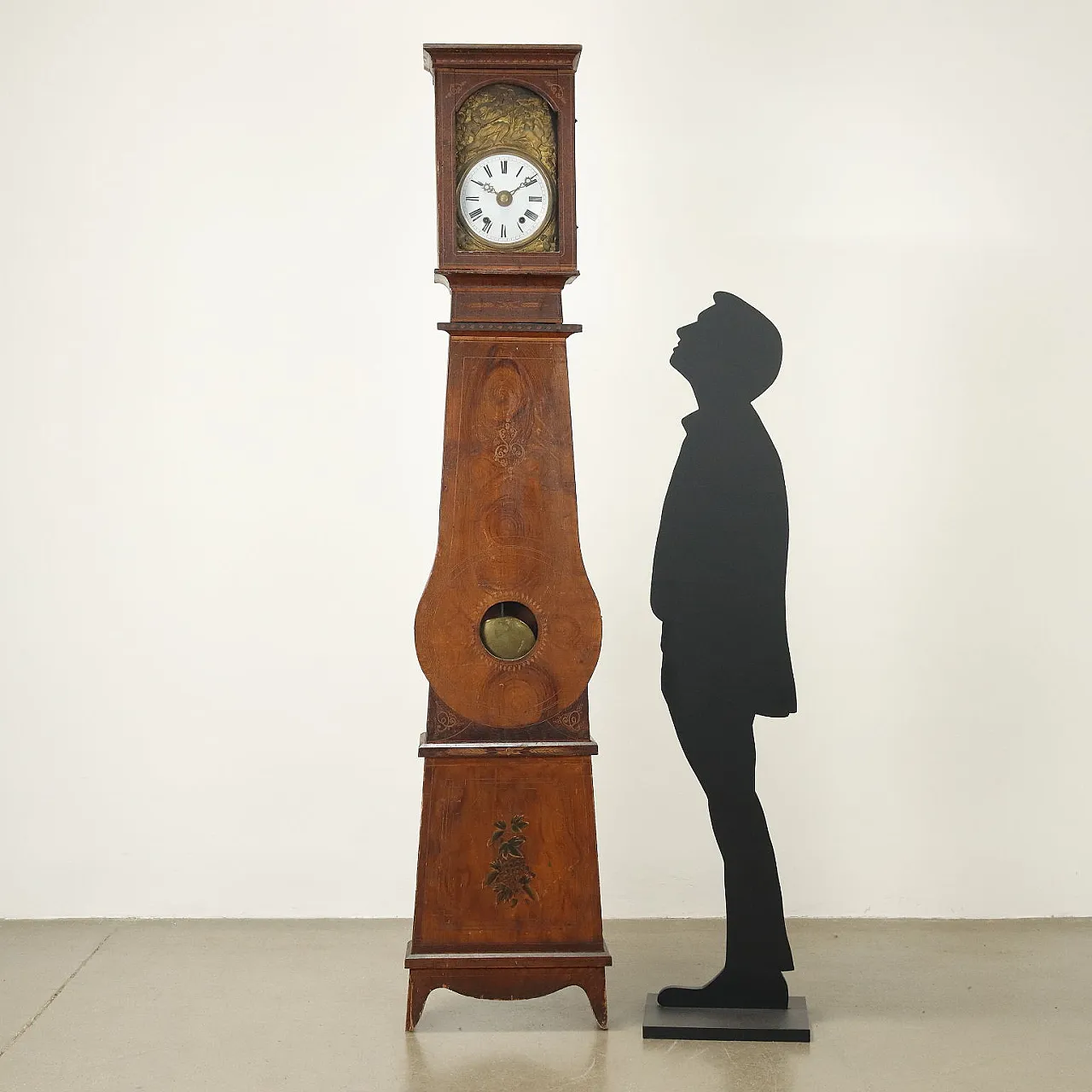 Orologio a pendolo morbier, fine '800 2