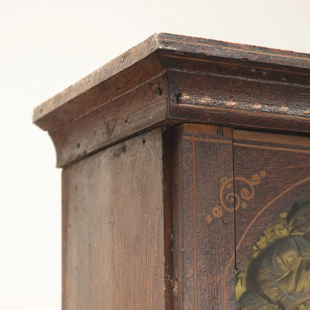 Orologio a pendolo morbier, fine '800 8