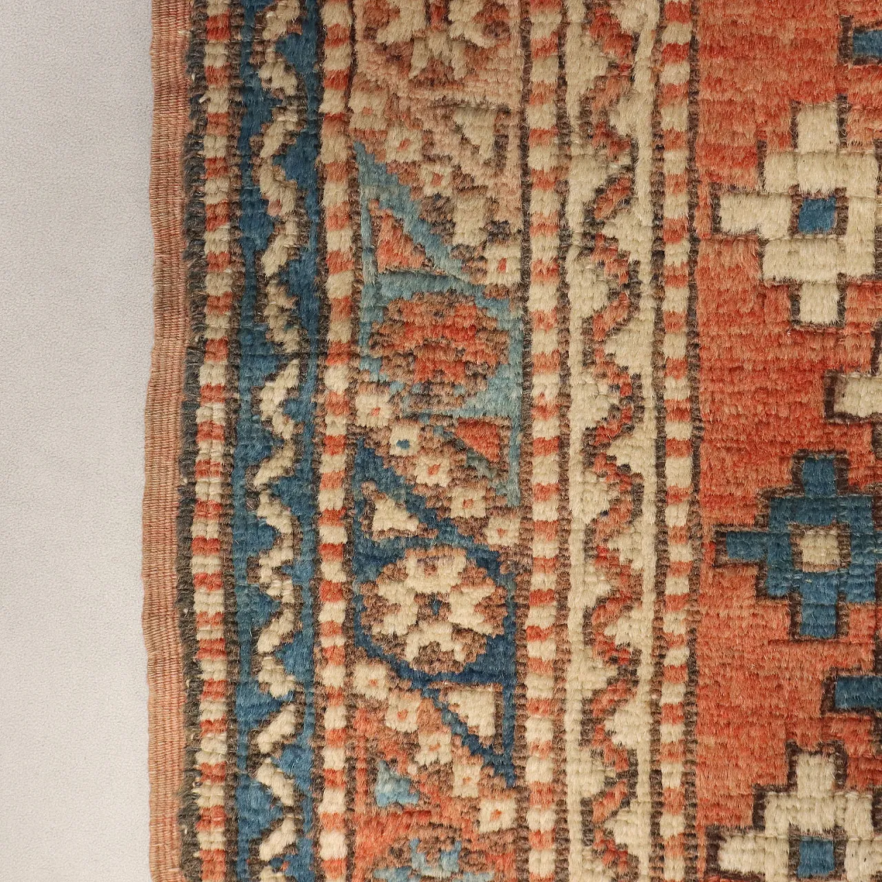 Kars wool rug, thick knot, handmade, 20th century 7